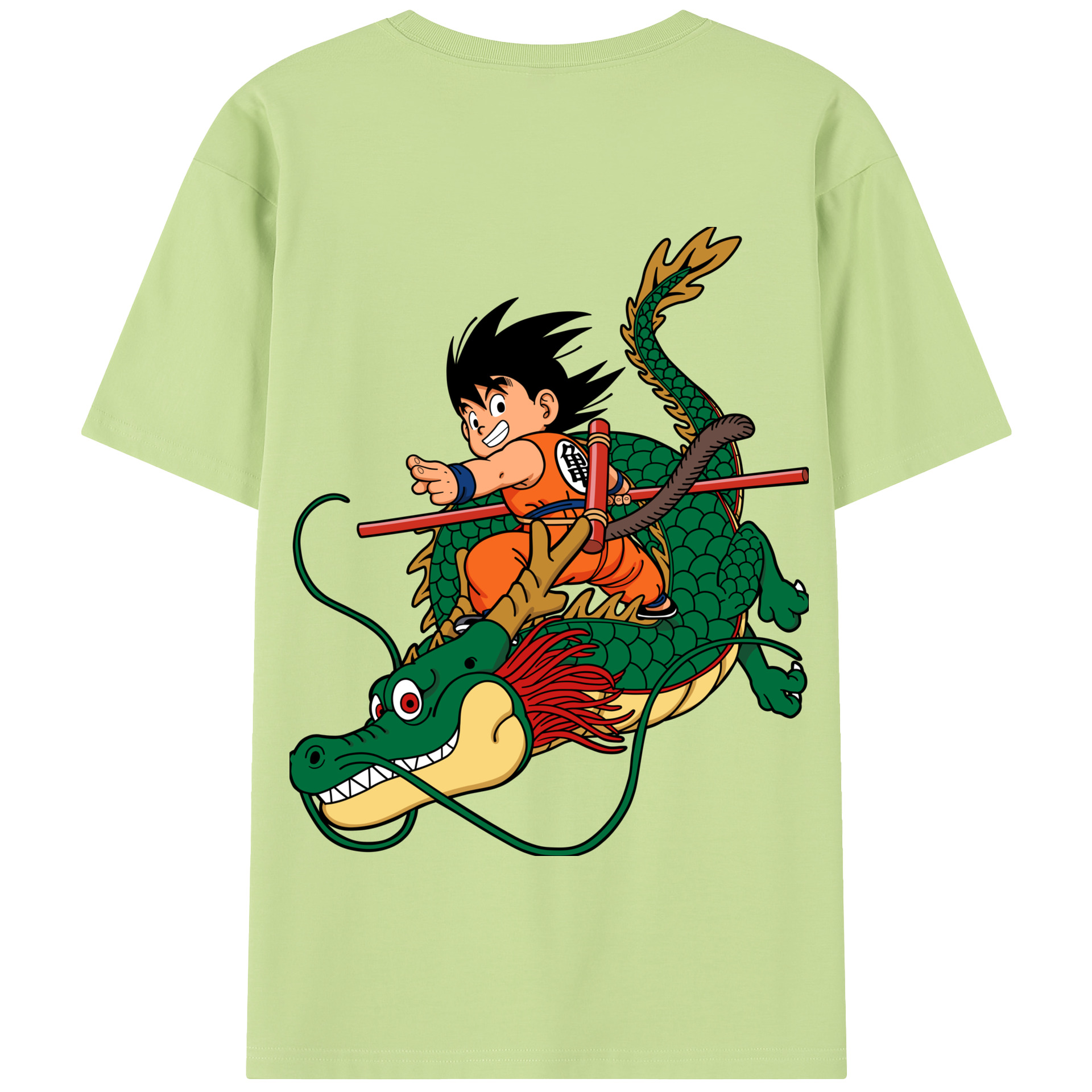（画像用） ドラゴンボール 孫悟空（そん ごくう）Son Goku カカロット DRAGON BALL Kakarotto 綿100％半袖Tシャツ（背面プリント）
